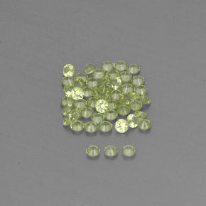 Peridot Gemstone in 2 mm (calibrated) Size for Sale, Peridot Stone in Lively Green Color