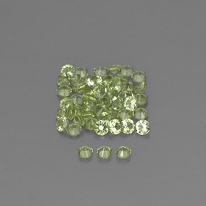 Peridot Gemstones in 2 mm (calibrated) Size for Sale, Peridot Stones in Lively Green Color