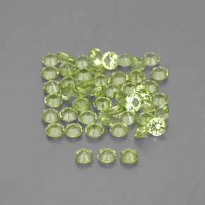 Peridot Gemstone in 2 mm (calibrated) Size for Sale, Peridot Stone in Lively Green Color
