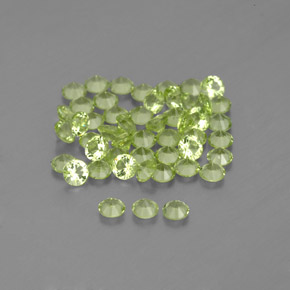 Peridot Gemstone in 2 mm (calibrated) Size for Sale, Peridot Stone in Lively Green Color