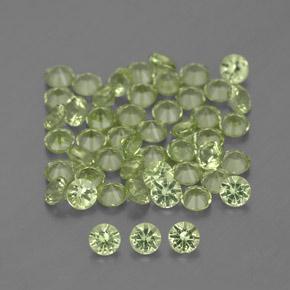 1.48 ctw Green Peridot Stones, Natural Peridot in Diamond-Cut Shape for Sale
