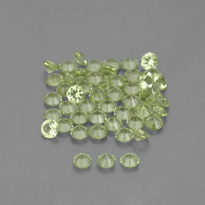 Peridot Gemstone in 2 mm (calibrated) Size for Sale, Peridot Stone in Lively Green Color