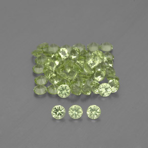 Lime Green Peridot Gem - 0ct Diamond-Cut (ID: 341727)