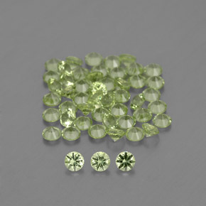 Warm Green Peridot Gem - 0ct Diamond-Cut (ID: 341729)