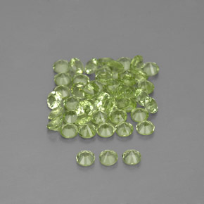 Peridot Gemstone in 2 mm (calibrated) Size for Sale, Peridot Stone in Lively Green Color