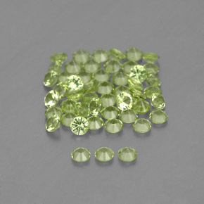 Peridot Gemstone in 2 mm (calibrated) Size for Sale, Peridot Stone in Lively Green Color