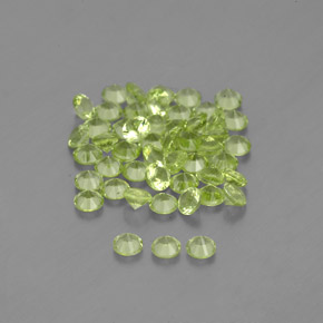 Peridot Gemstone in 2 mm (calibrated) Size for Sale, Peridot Stone in Lively Green Color