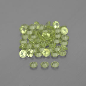 Peridot Gemstone in 2 mm (calibrated) Size for Sale, Peridot Stone in Lively Green Color