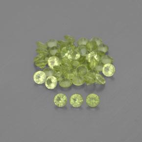Medium Green Peridoto Gem - 0ct Taglio brillante (ID: 342390)
