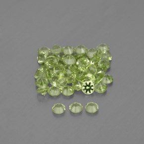 Peridot Gemstone in 2 mm (calibrated) Size for Sale, Peridot Stone in Lively Green Color