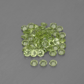 Peridot Gemstone in 2 mm (calibrated) Size for Sale, Peridot Stone in Lively Green Color