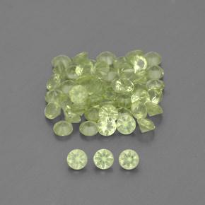 Warm Green Peridot Gem - 0ct Diamond-Cut (ID: 343231)