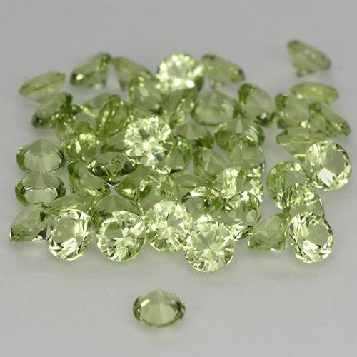 Peridot Gemstones in 2 mm (calibrated) Size for Sale, Peridot Stones in Lively Green Color
