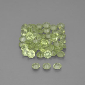 Peridot Gemstones in 2 mm (calibrated) Size for Sale, Peridot Stones in Lively Green Color