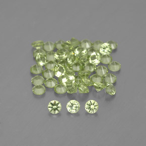 1.49 ct Green Peridot Gemstone, Peridot Gem in Diamond-Cut Shape for Sale.