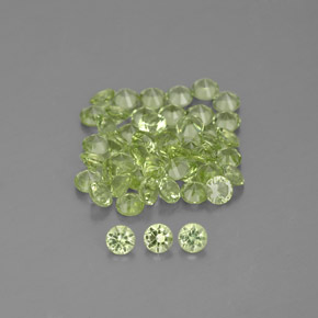 黄みがかったグリーン ペリドット 宝石 - 0ct ダイヤモンドカット (ID: 343252)