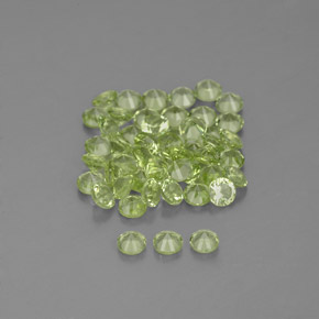 Peridot Gemstones in 2 mm (calibrated) Size for Sale, Peridot Stones in Yellowish Green Color