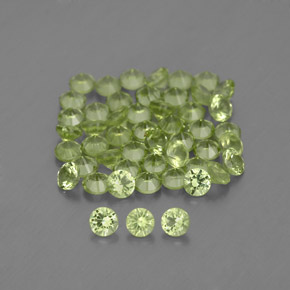 Lime Green Peridot Gem - 0ct Diamond-Cut (ID: 343430)