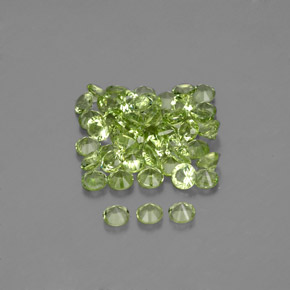 Peridot Gemstone in 2 mm (calibrated) Size for Sale, Peridot Stone in Lively Green Color