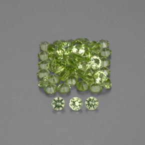 1.56 ct Green Peridot Gemstone, Peridot Gem in Diamond-Cut Shape for Sale.