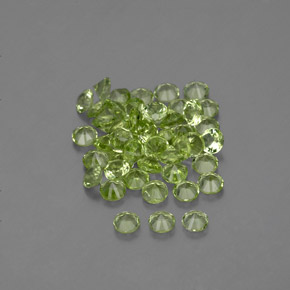 Peridot Gemstone in 2 mm (calibrated) Size for Sale, Peridot Stone in Lively Green Color