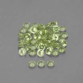 Peridot Gemstone in 2 mm (calibrated) Size for Sale, Peridot Stone in Lively Green Color