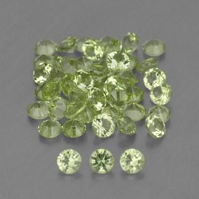 1.47 ctw Green Peridot Stones, Natural Peridot in Diamond-Cut Shape for Sale