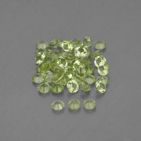 Peridot Gemstones in 2 mm (calibrated) Size for Sale, Peridot Stones in Yellowish Green Color