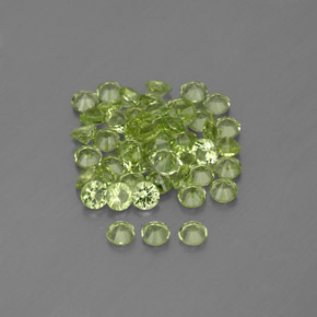 Peridot Gemstone in 2 mm (calibrated) Size for Sale, Peridot Stone in Lively Green Color