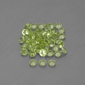 Peridot Gemstone in 2 mm (calibrated) Size for Sale, Peridot Stone in Lively Green Color