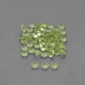 Peridot Gemstone in 2 mm (calibrated) Size for Sale, Peridot Stone in Lively Green Color