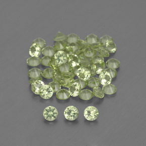 Lime Green Peridot Gem - 0ct Diamond-Cut (ID: 343737)