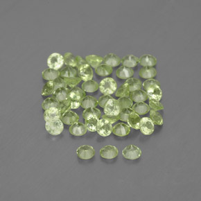 Peridot Gemstone in 2 mm (calibrated) Size for Sale, Peridot Stone in Lively Green Color