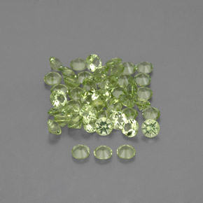 Peridot Gemstone in 2 mm (calibrated) Size for Sale, Peridot Stone in Lively Green Color
