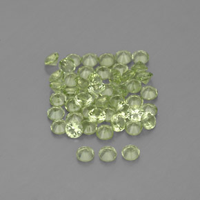 Peridot Gemstone in 2 mm (calibrated) Size for Sale, Peridot Stone in Lively Green Color