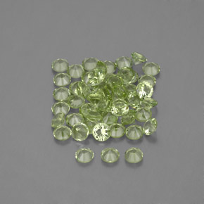 Peridot Gemstones in 2 mm (calibrated) Size for Sale, Peridot Stones in Warm Green Color