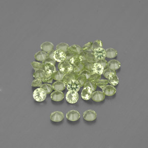 Peridot Gemstone in 2 mm (calibrated) Size for Sale, Peridot Stone in Lively Green Color