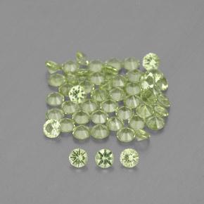 Verde medio Peridoto Gema - 0ct Corte Diamante (ID: 344139)