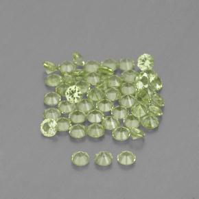 Peridot Gemstones in 2 mm (calibrated) Size for Sale, Peridot Stones in Warm Green Color
