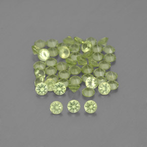 1.51 ct Green Peridot Gemstone, Peridot Gem in Diamond-Cut Shape for Sale.
