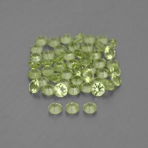 Peridot Gemstones in 2 mm (calibrated) Size for Sale, Peridot Stones in Pear Green Color