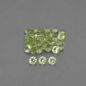 Warm Green Peridot Gem - 0ct Diamond-Cut (ID: 344287)