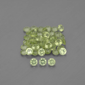 1.50 ct Green Peridot Gemstone, Peridot Gem in Diamond-Cut Shape for Sale.