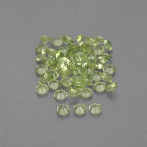 Peridot Gemstones in 2 mm (calibrated) Size for Sale, Peridot Stones in Yellow Green Color