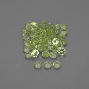 Peridot Gemstone in 2 mm (calibrated) Size for Sale, Peridot Stone in Lively Green Color