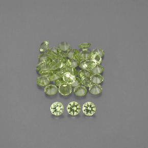1.18 ct Green Peridot Gemstone, Peridot Gem in Diamond-Cut Shape for Sale.