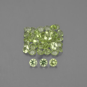 1.19 ct Green Peridot Gemstone, Peridot Gem in Diamond-Cut Shape for Sale.