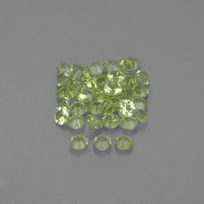 Peridot Gemstone in 2 mm (calibrated) Size for Sale, Peridot Stone in Lively Green Color