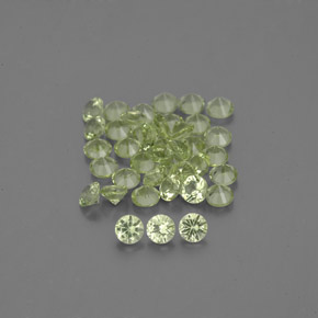1.18 ct Green Peridot Gemstone, Peridot Gem in Diamond-Cut Shape for Sale.