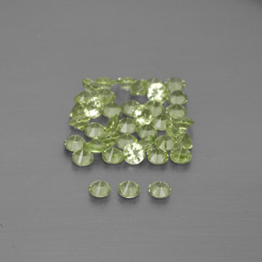 Peridot Gemstone in 2 mm (calibrated) Size for Sale, Peridot Stone in Lively Green Color